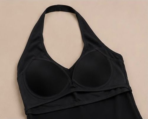 LeYa Siyah Ultra Premium Soft Askılı Bluz